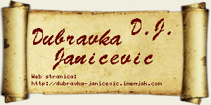 Dubravka Janićević vizit kartica